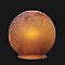 Amber Crackle Glass Deco Ball Globe