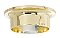 Brass-Plated Flush Mount Collar Light Fixture, 3-1/4" Fitter