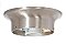 Satin Nickel Flush Mount Collar Light Fixture, 3-1/4"