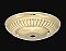 Light Fixture Ceiling Canopy - Polished Stamped Brass