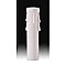 White Plastic Candle Cover with Drips - Candelabra - 4" High