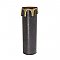 Standard A19 Base - Plastic Candle Cover - Black/Gold - 4" High