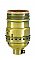 Brass Shell Lamp Socket with Keyless Interior - UNO Thread - Multiple Finishes