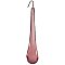 Pink Glass Teardrop Pendalogue, 3"