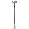 Satin Nickel Industrial Pendant Fixture Only - 2-1/4" Fitter