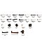Modern Rectangular Brass Two-Point Door Hardware Lockset