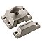 Solid Brass Surface Mount Cabinet Latch, Satin Nickel