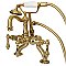 Kingston Brass CC2007T2 Vintage Clawfoot Tub Faucet with Hand Shower, Polished Brass
