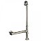 Clawfoot Tub Drain and Overflow - Lift and Turn Mechanism - Brushed Nickel