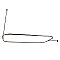 Clawfoot Bathtub Shower Enclosure Curtain Ring and Supports - Satin Nickel