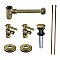 Trimscape Traditional Plumbing Sink Trim Kit with P-Trap and Drain (No Overflow) - Antique Brass