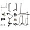 Kingston Brass CCK1145PX Vintage Clawfoot Tub Faucet Package with Shower Enclosure, Oil Rubbed Bronze