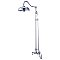 Rain Drop Wall / Surface Mount Shower Kit With Handheld Shower - Chrome