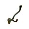 Solid Bronze Two Prong Hook - Multiple Finishes Available