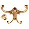 Four Prong Solid Brass Victorian Hall Tree Hook