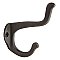 Solid Brass Schoolhouse Coat Hook, Antique Pewter
