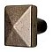 Small Square Bronze Cabinet Knob