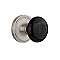 Complete Door Hardware Set - with Classic Rosette with Black Porcelain Knob