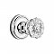 Complete Door Hardware Set - with Classic Rosette with Crystal Knob