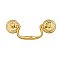 Polished Brass Colonial Revival Drawer Pull - 2-1/2" on center