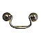 Antique Brass Colonial Revival Drawer Pull - 3-1/2" on Center