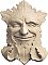 Carruth Studios "Garden Smiles" Cast Concrete Wall Plaque