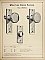 Antique Cast Bronze and Oak Wood Door Knob and Plate Set by Chicago Hardware Co. - Circa 1888