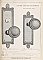 Antique Sliding/ Pocket Door Lock Set in "New York" Design by P. & F. Corbin - Circa 1895