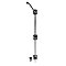 Black Iron Cane Bolt, Square Design for Gates or Doors