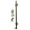 8" Surface Door Bolt, Brushed Nickel