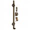 8" Surface Door Bolt, Antique Brass