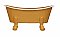 Enamel Bathtub Soap Dish - Dark Gold