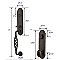 Monolithic with Lafayette Grip Wrought Steel Tubular Entry Door Hardware Set