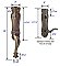 Art Nouveau Lost Wax Cast Bronze Tubular Entry Door Hardware Set