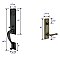 Rectangular Monolithic Sandcast Bronze Tubular Entry Door Hardware Set