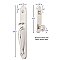 Wilmington Brass Tubular Entry Door Hardware Set