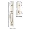 Jefferson Brass Tubular Entry Door Hardware Set