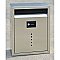 Contemporary Locking Mailbox - Brushed Stainless Steel