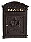 Classic Mailbox with Lock, Rust Brown