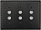 Egg And Dart Oil Rubbed Bronze Forged Triple Pushbutton Switchplate / Cover Plate