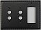 Egg And Dart Oil Rubbed Bronze Forged Double Pushbutton / Single GFCI Switchplate / Cover Plate