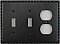 Egg And Dart Oil Rubbed Bronze Forged Double Toggle / Single Duplex Switchplate / Cover Plate