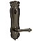 Art Nouveau Lost Wax Cast Bronze Tubular Entry Door Hardware Set
