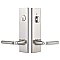 Modern Rectangular Brass Two-Point Door Hardware Lockset