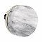 Emtek Select Conical White Marble Knob Door Hardware Set - Multiple Rosette and Finish Options