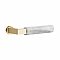 Emtek Select L-Square White Marble Lever Door Hardware Set - Multiple Rosette and Finish Options