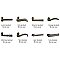 Emtek Rectangular Full Length Sandcast Bronze Mortise Entry Door Hardware Set