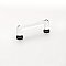 Modern Glass Crystal Cabinet Pull - 4" on Center - Multiple Finishes Available