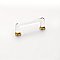 Modern Glass Crystal Cabinet Pull - 4" on Center - Multiple Finishes Available