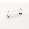 Modern Glass Crystal Cabinet Pull - 4" on Center - Multiple Finishes Available